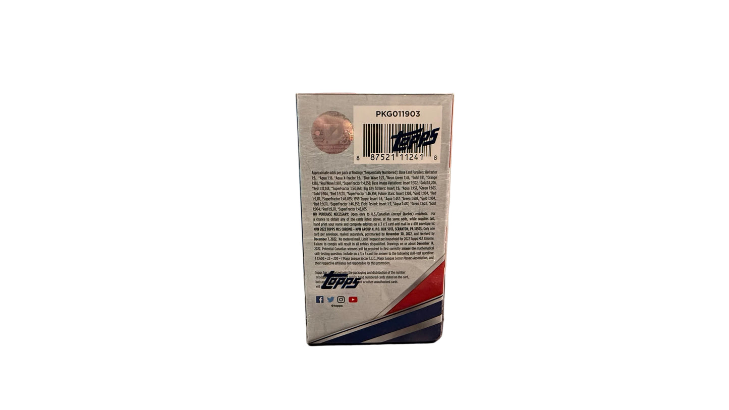 2022 Topps Chrome Soccer Blaster Box (MLS)