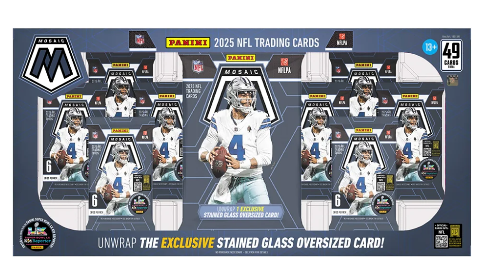 2025 Panini NFL Mosaic Bundle (Oversized Staines Glass)