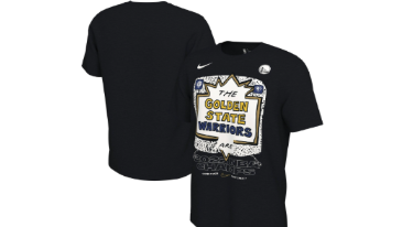 Golden State Warriors Nike 2022 NBA Finals Champions Celebration Expressive T-Shirt - Black