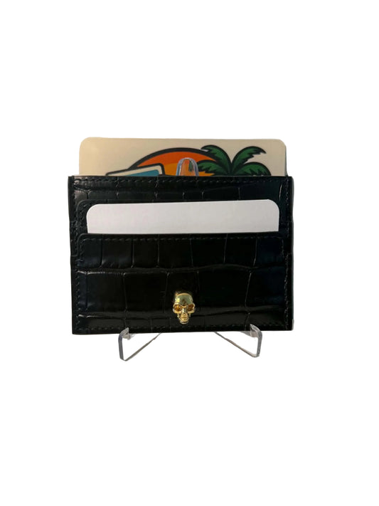 Alexander Mcqueen Embossed Skull Cardholder