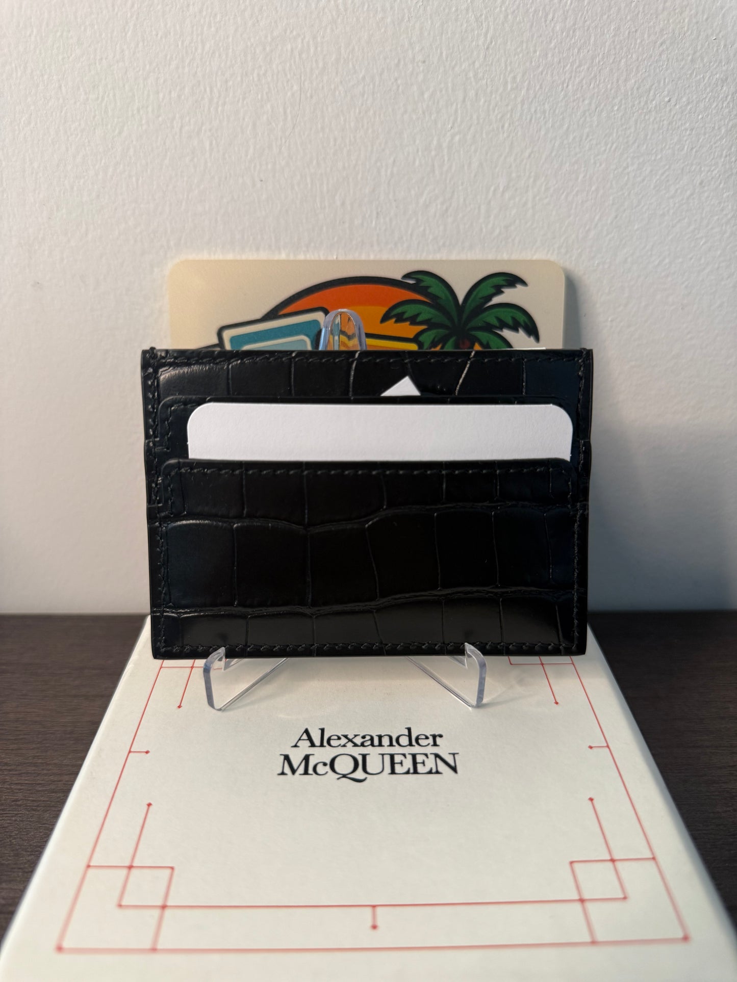 Alexander McQueen Embossed Skull Cardholder