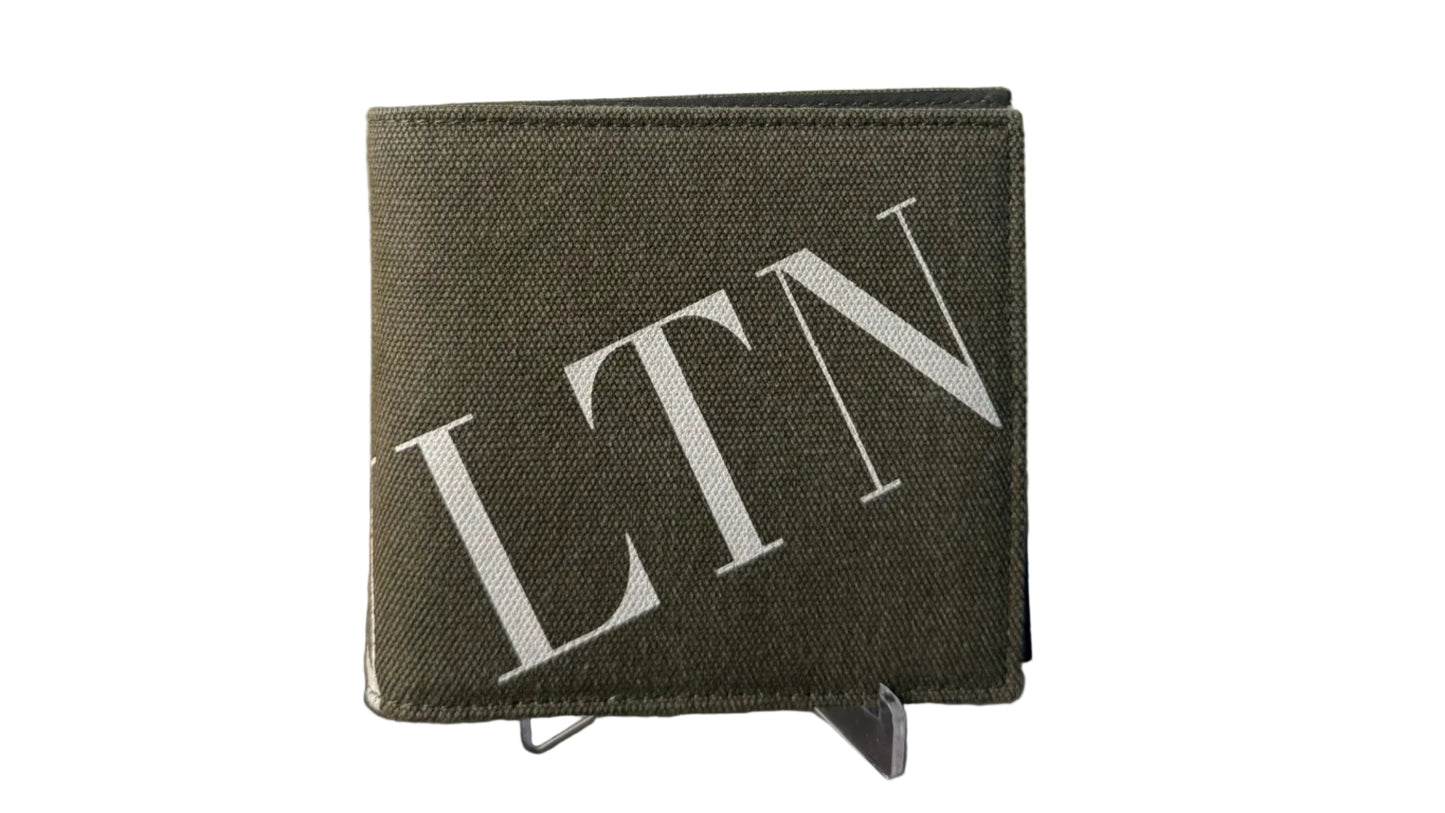 Valentino Canvas Bifold Wallet