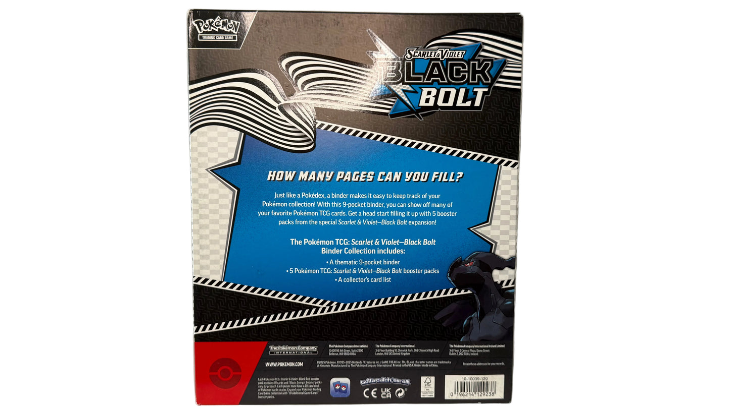 Pokemon Black Bolt Binder Collection