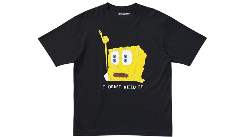 Uniqlo x CPFM SpongeBob SquarePants T-Shirt (Black Spongebob)