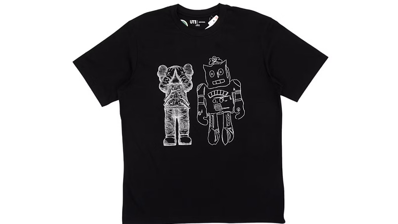 KAWS x Warhol UT Graphic (Black Robots)