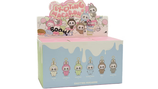 Pop Mart Labubu The Monsters Exciting Macaron Vinyl Face Sealed Case (6 Blind Boxes)